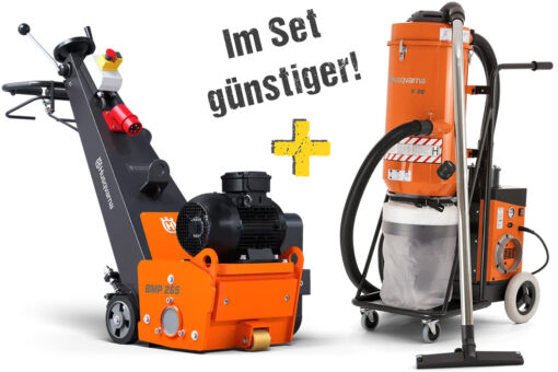 Profi-Maschinen für die Bodensanierung mieten 13 400V Betonfräse mit Absauganlage mieten