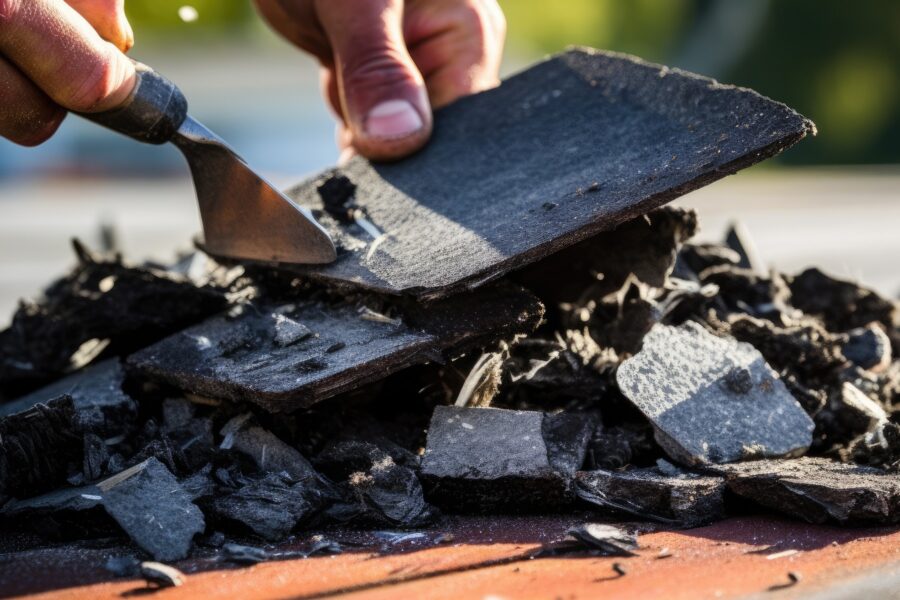Bitumen vom Fußboden abschleifen 4 Bitumen abschleifen