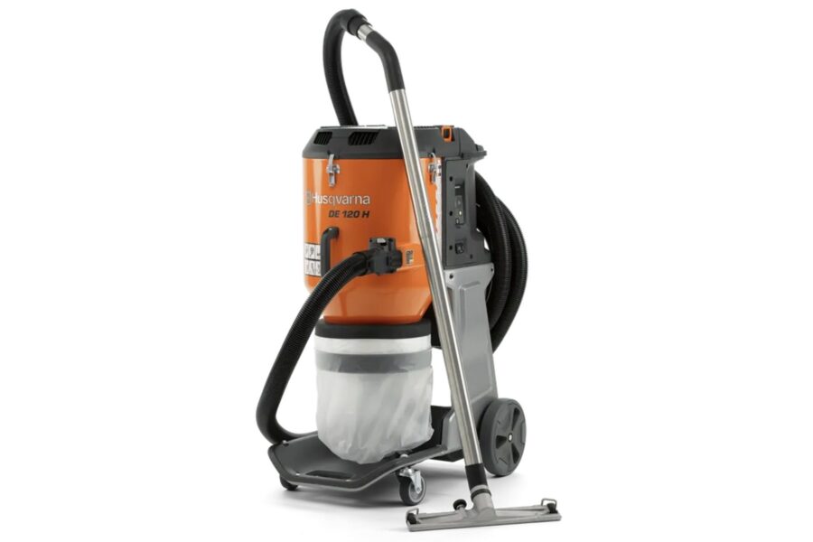 Betonschleifer mit Absaugung mieten – 230V, 280 mm 1 Husqvarna DE-120 H-Klasse Filteranlage mieten