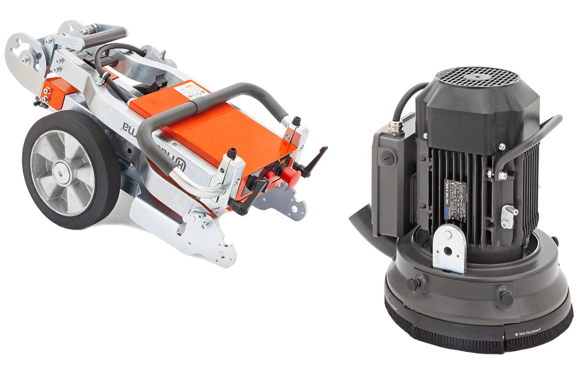 ⌀280mm Betonschleifer mit Randschleiffunktion und Absaugung mieten (230V) 3 Husqvarna PG 280 Transport