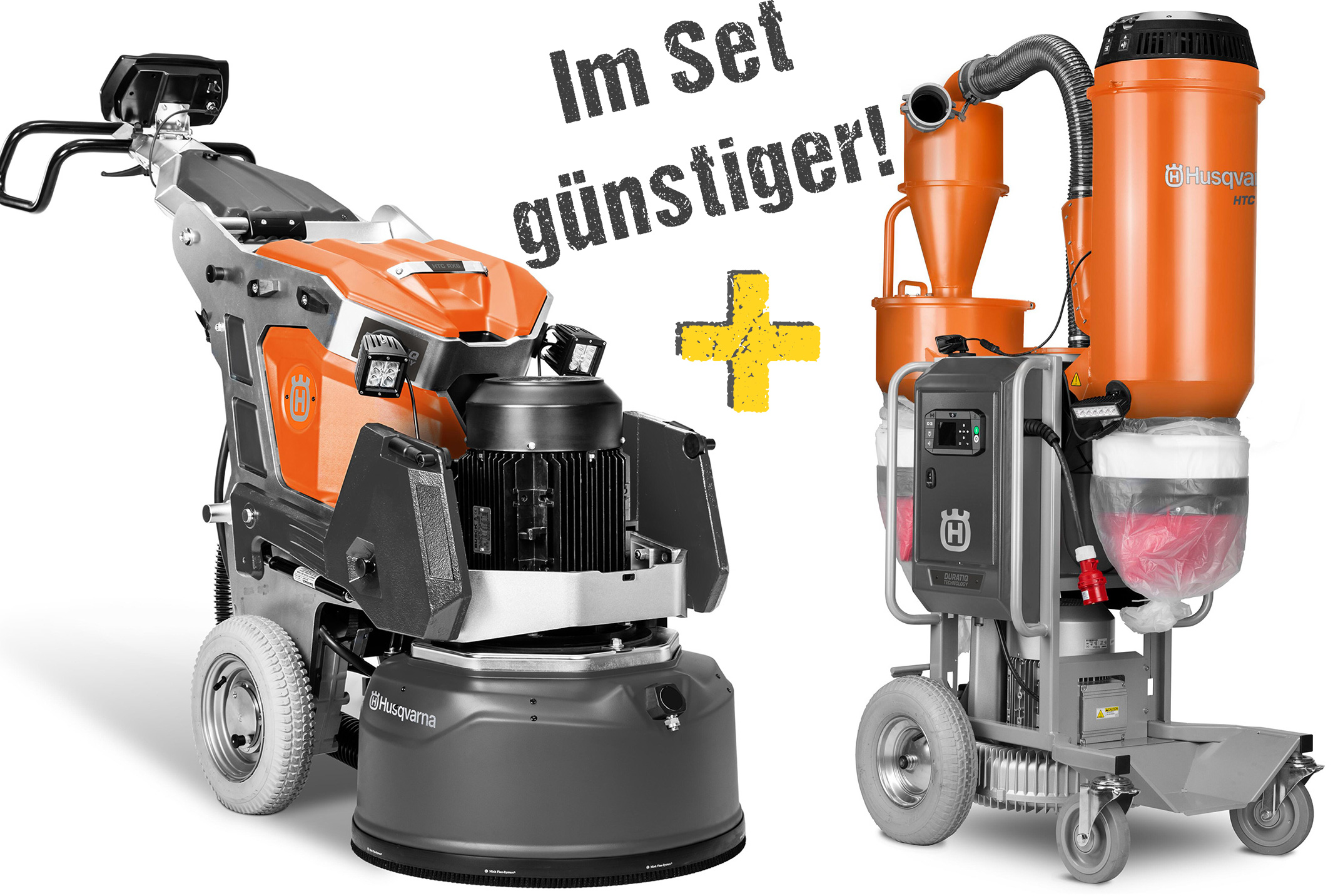 ⌀600mm Bodenschleifmaschine mit Absaugung mieten (400V) 1 600mm Bodenschleifmaschine mit Absuagung mieten