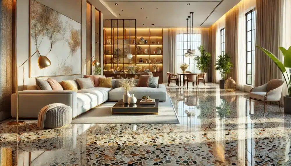 Terrazzo selbst schleifen Teil I - Basiswissen 2 Terrazzoboden polieren